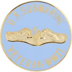 WWII U.S. Submarine Veteran Pin 1"