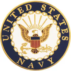 EagleEmblems P14769 PIN-USN Logo B (SML) (3/4'')