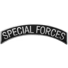EagleEmblems P12365 Pin-Spec,Forces,Tab (SLV/Blk) (1-5/16'')