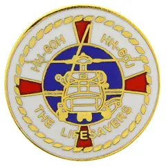 U.S. Navy Rescue Helicopter Pin 1"