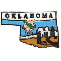 Oklahoma Map Pin 1"