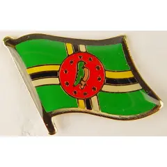 Dominica Flag Pin 1"