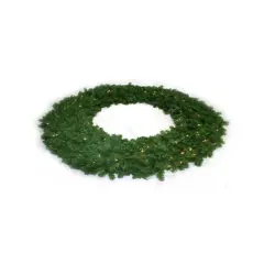 72" Artificial Northern Spruce Pine Wreath: 1600 Lifelike Tips, 300 Plug-In Lights - Christmas Indoor/Outdoor Front Door Accents - 2024 Christmas Collection, Floral Home by Artificial Flowers