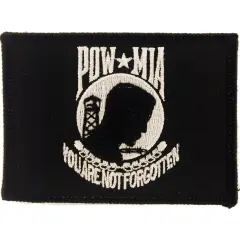 EagleEmblems PM3866 Patch-Powmia Flag (3'')