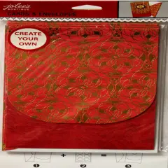 Jolee's Boutique Crimson & Gold A6 Ornate Cards & Envelopes