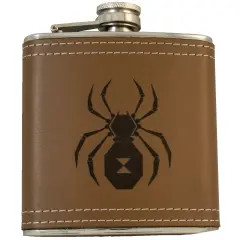 6oz Black Widow Flask
