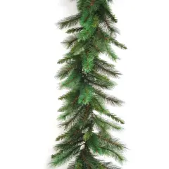 6-Pack: 9ft Majestic Pine Garland with 180 Tips - Elegant Holiday Decor, Ideal for Christmas Decorations & Arrangements - Perfect for Home, Office - 2024 Christmas Collection, Floral Home by Artificial Flowers