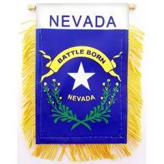 Nevada State Flag Mini Banner 3" x 5"