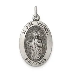 Sterling Silver Saint Jude Thaddeus Medal