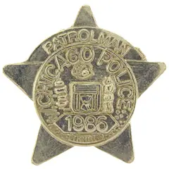 Chicago Police Patrolman Badge Pin 1"