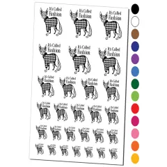 Hairless Sphynx Cat with Fashion Houndstooth Sweater Temporary Tattoo Water Resistant Fake Body Art Set Collection Light Pink