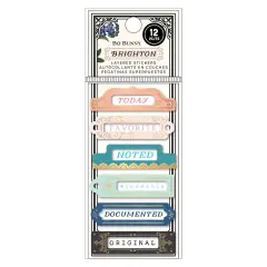 BoBunny Brighton Layered Stickers-12/Pkg
