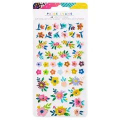 Paige Evans Blooming Wild Mini Puffy Stickers-45/Pkg