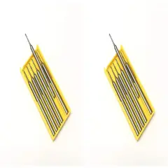 2 Packs of 6 Jewelry Art Craft Steel Twist Drills Fig77 Sizes 1.30mm & 1.80mm