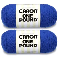 Caron One Pound Royalty Yarn - 2 Pack of 454g/16oz - Acrylic - 4 Medium (Worsted) - 812 Yards - Knitting/Crochet