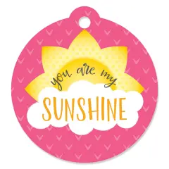 Big Dot of Happiness You Are My Sunshine - Baby Shower or Birthday Party Favor Gift Tags (Set of 20)