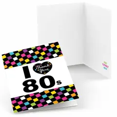 Big Dot of Happiness 80's Retro - Totally 1980s Party Thank You Cards (8 count)