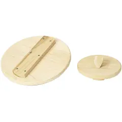 Lehman's Wooden Cover Lid for Pickling and Fermentation Crocks, Pickle and Ferment Your Own Sauerkraut, Pickles and Vegetables
