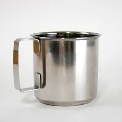 Sturdy Stainless Steel Lightweight Drinking Cup Mug with Handle 12 Fl Oz