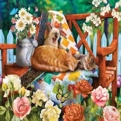 Sunsout Garden Cats 1000 pc Jigsaw Puzzle 28578