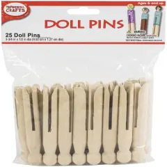 Pepperell Crafts Doll Pins 25/Pkg-3.75"X0.5"
