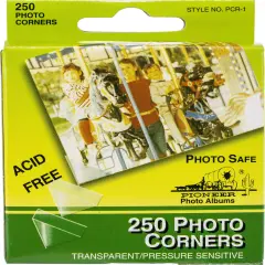 Photo Corners Self-Adhesive .5" 250/Pkg-Clear
