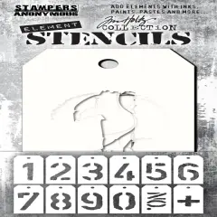 Tim Holtz Element Stencils 12/Pkg-Freight