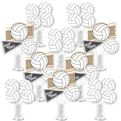 Big Dot of Happiness Bump, Set, Spike - Volleyball - Baby Shower or Birthday Party Centerpiece Sticks - Showstopper Table Toppers - 35 Pieces