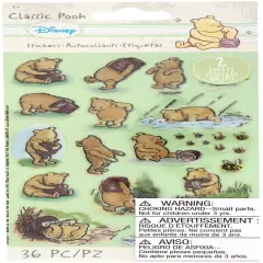 EK Success Disney Flat Stickers - Classic Pooh, 36pcs