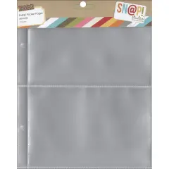 Simple Stories Sn@p! Pocket Pages For 6"X8" Binders 10/Pkg-(2) 4"X6" Pockets