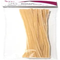 CousinDIY Chenille Stems 6mmx12" 25/Pkg-Beige