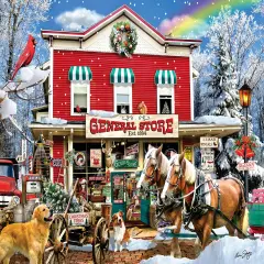 Sunsout Old General Store Winter 1000 pc Jigsaw Puzzle 35246