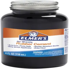 Elmer's No-Wrinkle Rubber Cement-4oz