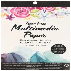 Ac Sketch Markers Tree-Free Multimedia Paper Pad 5"X7"-12 Sheets