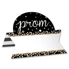 Big Dot of Happiness Prom - Prom Night Party Tent Buffet Card - Table Setting Name Place Cards - Set of 24