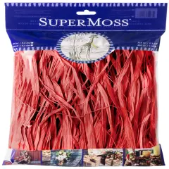 SuperMoss Raffia 2oz-Christmas Red