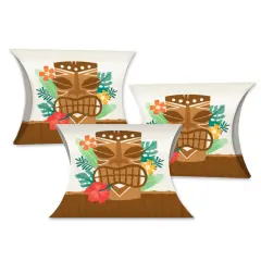 Big Dot of Happiness Tropical Luau - Favor Gift Boxes - Hawaiian Beach Party Petite Pillow Boxes - Set of 20