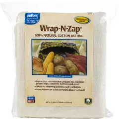 Pellon Wrap-N-Zap 100% Natural Cotton Batting-45"X36"