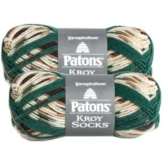 (Pack of 2) Patons Kroy Socks Yarn-Woodsie
