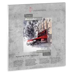 Hahnem&uuml;hle Toned Watercolor Paper Pad - Gray, 7.9" x 7.9"