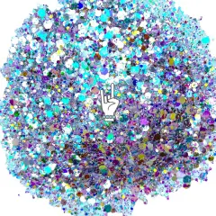 It Wasn't Me Mirror Shine Tie Dye Pearlescent Pixie for Poxy Chunky Glitter Mix