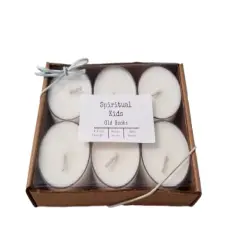Old Books Natural Soy Wax Tealights 6ct Hand Poured with Fragrant/Essential Oils! | Leather Scent | Birthday Gift | Christmas Gift |