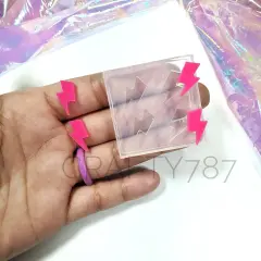 Lightning Bolt Earring Silicone Mold Stud Resin Jewelry Mold | Crafter Mold Crafty787 Silicone Mold Earring Mold | 2 Pairs(B12)