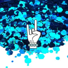 Peacock Pixie for Poxy MEGA Chunky Mix Glitter 2 oz.