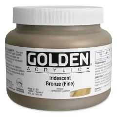 Golden Heavy Body Acrylic Paint - Iridescent Bronze (Fine), 32 oz Jar