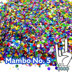 Mambo No. 5 Premium Pixie for Poxy Exclusive Chunky Dot Glitter Mix
