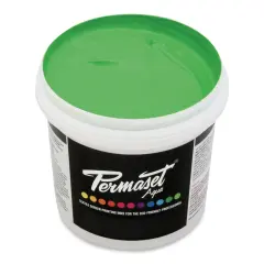Permaset Aqua Fabric Ink - Glow Green, Liter