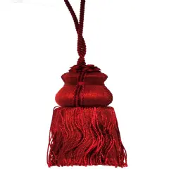 Belagio Key Tassel, 5" Long, 1 Piece, Dark Brick
