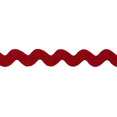Belagio Small Ric Rac Trim, 0.375" Wide, 25 Yards, Red