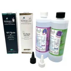 Resin Rockers Resin Trifecta of 1:1 Epoxy + UV Original + UV Skim Coat Resin Kits + Bonus Caps